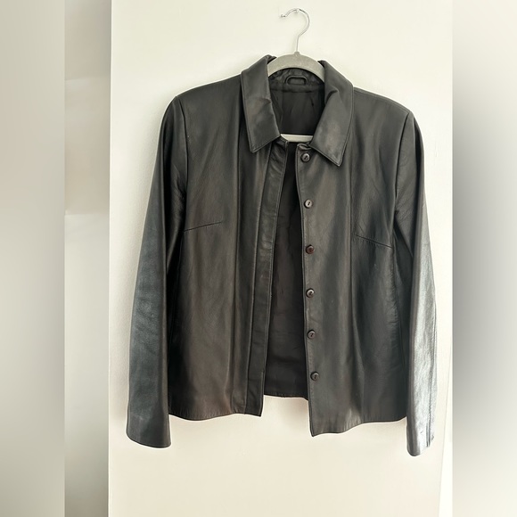 Womens Keanu Faux Leather Jacket - Picture 4 of 4